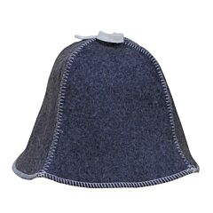 Classic Gray Sauna Hat. Felt