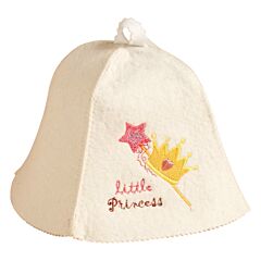 Little Princess Children's Sauna Hat for Girls. Felt