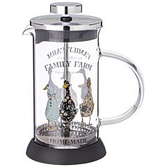 Glass French Press for Tea and Coffee Family Farm