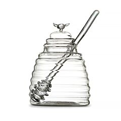 Glass Honey Jar with Spoon