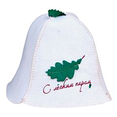 Enjoy Your Steam! Sauna Hat. Blended Wool
