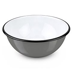 Ash Gray Vintage Enamel Bowl