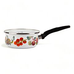 Vegetable Garden Enamel Saucepan with Liter Scale