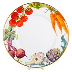 Vegetable Garden Enamel Serving Plate