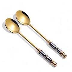 Dessert Teaspoon Noble Cobalt Set of 2 in Gift Box