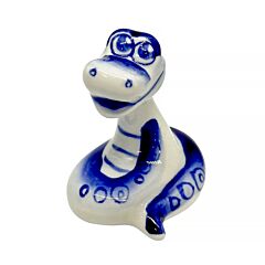 Serpentia Handcrafted Gzhel Porcelain Snake Figurine
