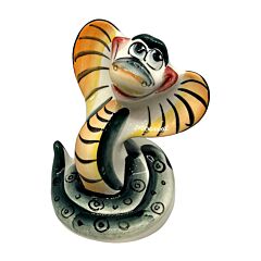 Coilie Handcrafted Majorica Porcelain Snake Figurine