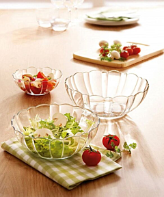 Arcadia Glass Salad Bowl 9" Set of 2