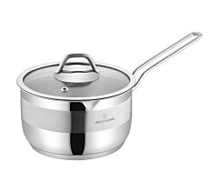 Premium Quality Stainless Steel Saucepan with Glass Lid