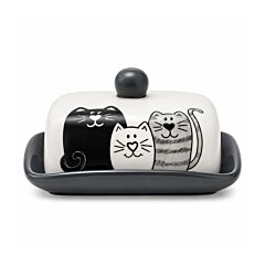Kittens Ceramic Butter Dish with Lid
