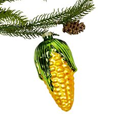 Farmers Corn Glass Christmas Tree Ornament