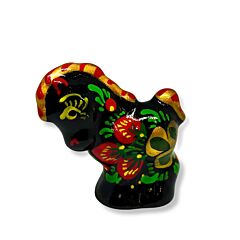 Lucky 2026 Pony Handmade Porcelain Khokhloma Figurine 