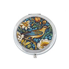Bird William Morris Round Compact Mirror in gift box