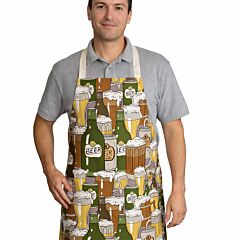 Beer Pattern Cotton Mens Apron