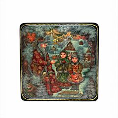 Father Frost Handmade Lacquer Jewelry Box