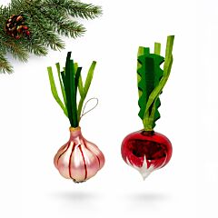 Harvest Christmas Tree Ornament Set of 2