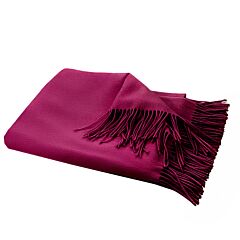 Raspberry Premium Soft Cashmere Wool Throw Wrap