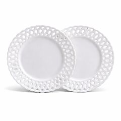 Style Porcelain Dessert Plate Set of 2