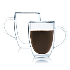 Double Wall Thermo Glass Mug