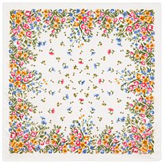 Pavlovo Posad Cotton Shawl Flower Meadow
