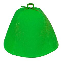 Classic Green Sauna Hat. Felt