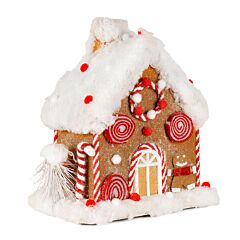 Frosted Gingerbread Candy House Home Decor