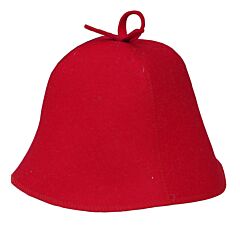 Classic Red Sauna Hat. Felt