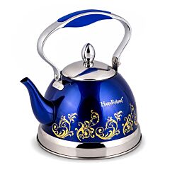 Stainless Steel Kettle Blue 0.74-qt