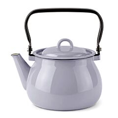Ash Gray Vintage Enamel Kettle 2.7 qt
