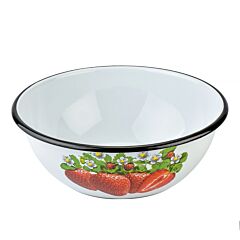 Strawberry Enamel Bowl
