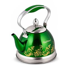 Stainless Steel Kettle Green 0.74-qt