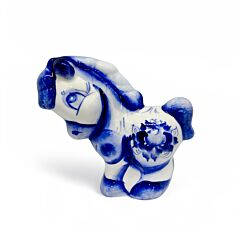 Lucky Gzhel Pony Figurine for 2026