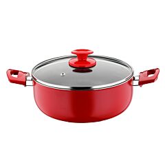 REDIO Non-Stick Stock Pot with Glass Lid