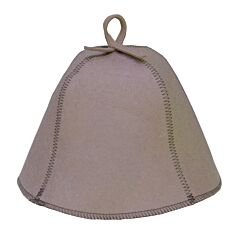 Classic Light Brown Sauna Hat. Felt