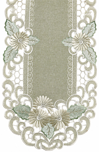 Floral Lace Ornament Table Runner