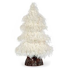Frosted White Tree Christmas Decoration 15"