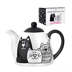 Kittens Ceramic Teapot
