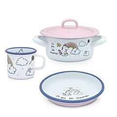 Little Unicorn Kids Enamel Set of 3
