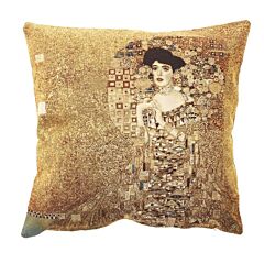 Gustav Klimt Gold Tapestry Pillow Adele