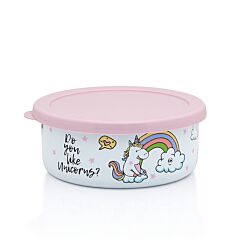 Little Unicorn Enamel Food Container with Lid