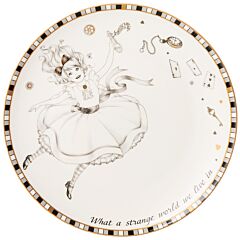 Alice in Wonderland Porcelain Dessert Plate