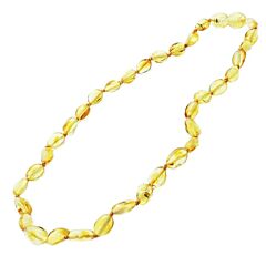 Citrine Amber Beaded Short Necklace 