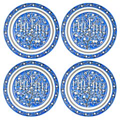 Hanukkah Porcelain Dessert Plate Set of 4