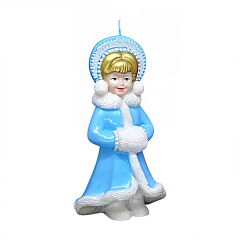 Snow Maiden Blue Decorative Candle