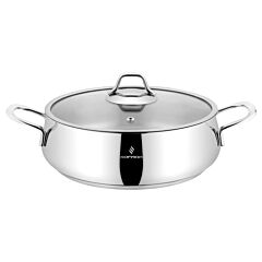 Stainless Steel Low Stock Pot