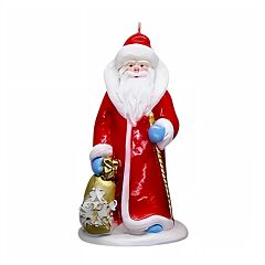 Father Frost Red Decorative Candle