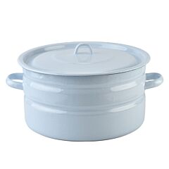 Granite Light Blue Enamel Stockpot with Enamel Lid