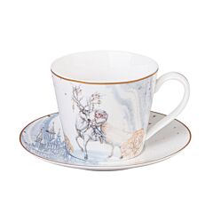 The Snow Queen Kai and Gerda Porcelain Tea Cup and Saucer Set