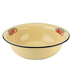 Strawberry and Cream Enamel Basin 9.5-qt