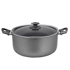 FRED Granite Non-Stick Deep Stock Pot with Glass Lid